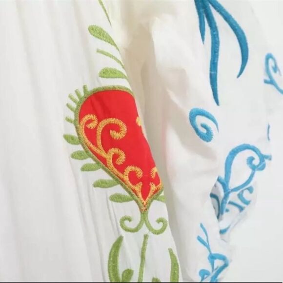 5⭐️ Favorite Amelia Embroidery Maternity Gown, Maternity Baby Bump Maxi Dress - Picture 14 of 16